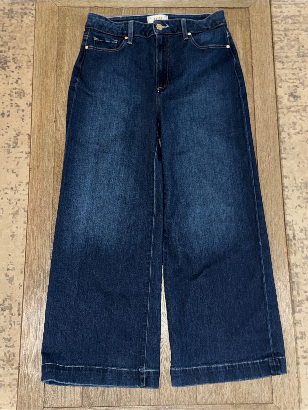 Paige Anessa Wide Leg Crop Jeans The Disco